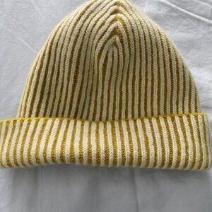 Madewell Striped Merino Wool Beanie hat
